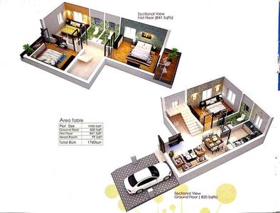 Image of 1860 Sq.ft 4 BHK Villa for sale in Balianta, Bhubaneswar for Rs. 10000000