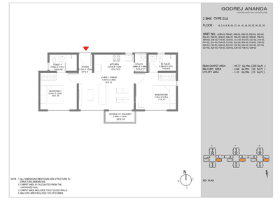 Image of 935 Sq.ft 2 BHK Apartment / Flat for sale in Godrej Ananda, Bengaluru Hardware Park, Bengaluru for Rs. 8600000