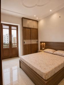 Bedroom Image of 750 Sq.ft 2 BHK Builder Floor for rent in Saket New Delhi for Rs. 42000