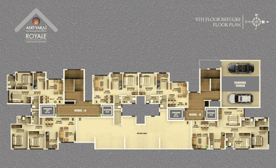 Image of 850 Sq.ft 3 BHK Apartment / Flat for sale in Adityaraj Royale, Vikhroli East, Mumbai for Rs. 14400000