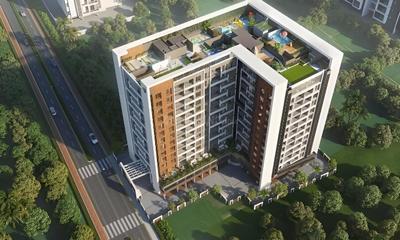 Image of 1250 Sq.ft 3 BHK Apartment / Flat for sale in Esbee Azura, Keshav Nagar, Pune for Rs. 9600000