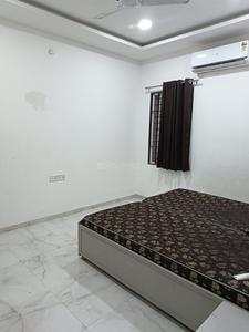 Bedroom Image of 450 Sq.ft 1 BHK Builder Floor for rent in Mahalakshmi Nagar Indore for Rs. 16500