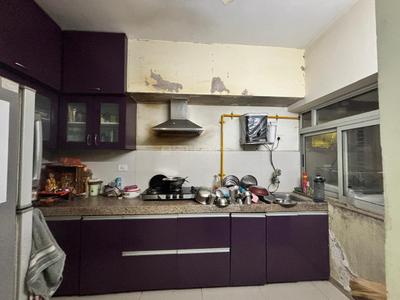 Kitchen Image of 1080 Sq.ft 2 BHK Apartment / Flat for rent in Adani The Meadows, Shantigram Ahmedabad for Rs. 34000