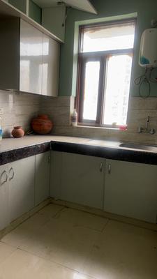 Kitchen Image of 1200 Sq.ft 3 BHK Apartment / Flat for rent in Omaxe Shubhangan, Kherka Musalman Bahadurgarh for Rs. 15000