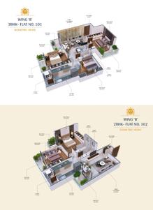Image of 1050 Sq.ft 2 BHK Apartment / Flat for sale in Chandrakiran Nagar, Nagpur for Rs. 5000000