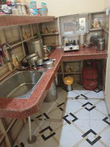 Kitchen Image of 770 Sq.ft 1 BHK Independent House for rent in Parao Varanasi for Rs. 6000