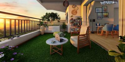 Balcony Image of 2220 Sq.ft 3 BHK Apartment / Flat for sale in Spectra, Financial District Hyderabad for Rs. 25000000