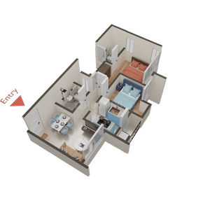 Image of 740 Sq.ft 2 BHK Apartment / Flat for sale in Thane West, Thane for Rs. 11200000
