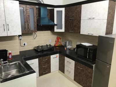 Kitchen Image of 1000 Sq.ft 2 BHK Apartment / Flat for sale in AKASH ENCLAVE, Vrindavan Yojana Lucknow for Rs. 6800000