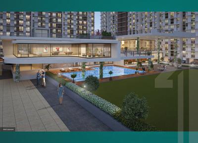 Image of 600 Sq.ft 2 BHK Apartment / Flat for sale in Dosti West County, Thane West, Thane for Rs. 9700000
