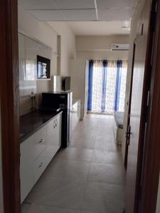 Kitchen Image of 435 Sq.ft 1 RK Studio for rent in Paramount Golfforeste Oak &amp; Pine, Surajpur Greater Noida for Rs. 15000