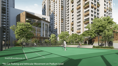 Image of 2045 Sq.ft 3 BHK Apartment / Flat for sale in The Vue Residences, Puppalaguda, Hyderabad for Rs. 21600000