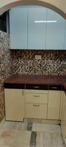 Kitchen Image of 600 Sq.ft 1 BHK Builder Floor for rent in Khirki Extension New Delhi for Rs. 18000