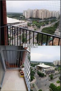 Balcony Image of 1500 Sq.ft 3 BHK Apartment / Flat for rent in Adani Amogha, Shantigram Ahmedabad for Rs. 50000