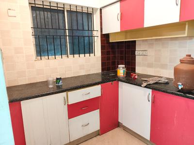 Kitchen Image of 600 Sq.ft 1 BHK Apartment / Flat for rent in Kaggadasapura Bengaluru for Rs. 18000