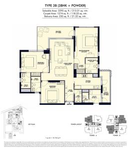 Image of 2960 Sq.ft 4 BHK Apartment / Flat for sale in Conscient Hines Elevate, Sector 59, Gurgaon for Rs. 91500000