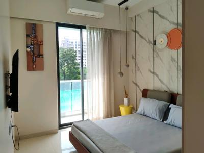 Bedroom Image of 950 Sq.ft 2 BHK Apartment / Flat for sale in DSS Mahavir Spring, Pokhran- 2 Thane for Rs. 17500000