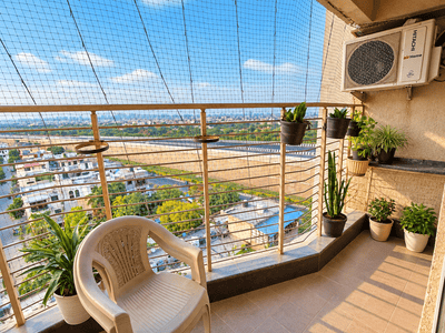 Balcony Image of 1250 Sq.ft 2 BHK Apartment / Flat for rent in Swatantra Indraprastha Apartments, Sector 32 Faridabad for Rs. 32000