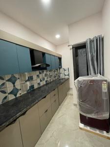 Kitchen Image of 1000 Sq.ft 1 BHK Apartment / Flat for rent in Mahalakshmi Nagar Indore for Rs. 18500