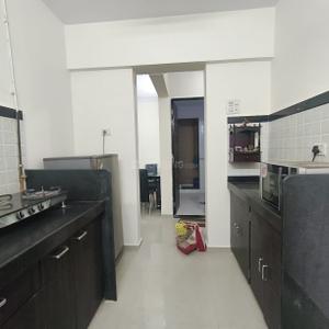 Kitchen Image of 380 Sq.ft 1 BHK Apartment / Flat for rent in Raj Residency , Kasarvadavali Thane for Rs. 19500