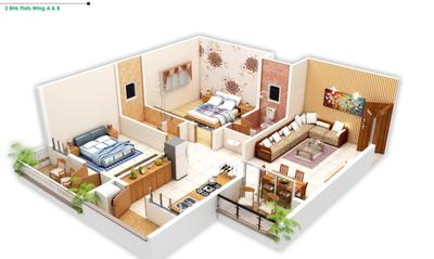 Image of 1200 Sq.ft 2 BHK Apartment / Flat for sale in Besa, Nagpur for Rs. 4300000