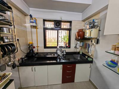 Kitchen Image of 700 Sq.ft 1 BHK Apartment / Flat for sale in Rajhans Seasons, Vasai West Vasai for Rs. 6200000