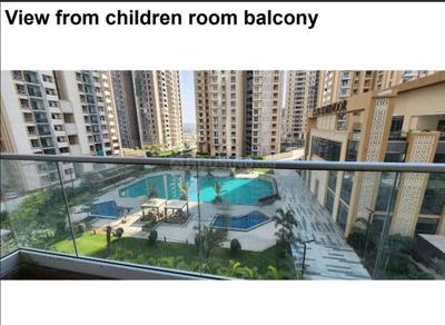 Balcony Image of 2928 Sq.ft 4 BHK Apartment / Flat for rent in Hitech City Hyderabad for Rs. 140000