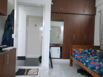 Bedroom Image of 350 Sq.ft 1 RK Apartment / Flat for rent in Doddanekundi Bengaluru for Rs. 16000