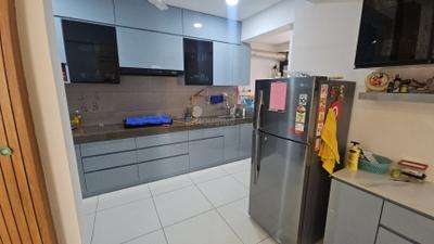 Kitchen Image of 1755 Sq.ft 3 BHK Apartment / Flat for sale in Saanvi Nirman Stellar, Bopal Ahmedabad for Rs. 11000000