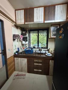 Kitchen Image of 560 Sq.ft 1 BHK Apartment / Flat for rent in Kanti Shrushti Tower, Parel Mumbai for Rs. 50000