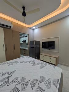 Bedroom Image of 910 Sq.ft 1 BHK Builder Floor for rent in Sector 46 Gurgaon for Rs. 36000