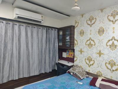 Bedroom Image of 585 Sq.ft 1 BHK Apartment / Flat for rent in Paradigm Pushpanjali Residency Phase III, Thane West Thane for Rs. 17999