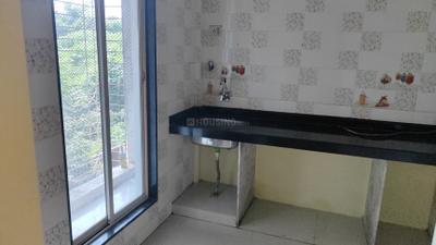 Kitchen Image of 680 Sq.ft 1 BHK Apartment / Flat for rent in KumKum Corner, Airoli Navi Mumbai for Rs. 35000