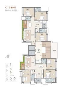Image of 2062 Sq.ft 3 BHK Apartment / Flat for sale in Pal, Surat for Rs. 9899662