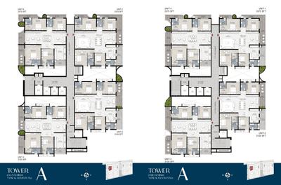 Image of 2180 Sq.ft 3 BHK Apartment / Flat for sale in Namishree Vrindavan, Kondapur, Hyderabad for Rs. 14300000