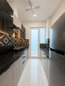 Kitchen Image of 660 Sq.ft 1 BHK Apartment / Flat for rent in Ramky Towers, Gachibowli Hyderabad for Rs. 13000