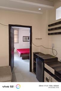 Living Room Image of 650 Sq.ft 1 BHK Apartment / Flat for rent in Malviya Nagar Jaipur for Rs. 20000