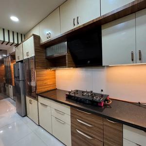 Kitchen Image of 1800 Sq.ft 3 BHK Builder Floor for rent in Nipania Indore for Rs. 34500
