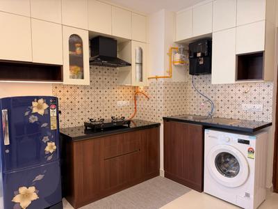 Kitchen Image of 582 Sq.ft 1 RK Studio for rent in Paradise At Brigade Cornerstone Utopia, Varthur Bengaluru for Rs. 30000