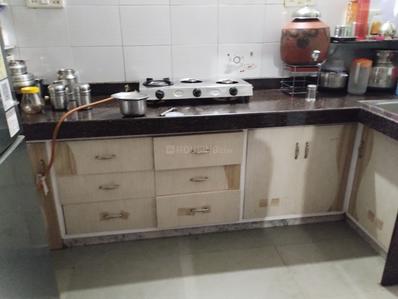 Kitchen Image of 1200 Sq.ft 1 BHK Builder Floor for rent in Ghatlodiya Ahmedabad for Rs. 11500
