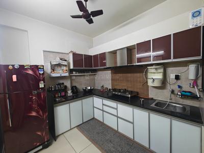 Kitchen Image of 1225 Sq.ft 2 BHK Apartment / Flat for sale in Darshanam Central Park, Sayajiganj Vadodara for Rs. 6100000