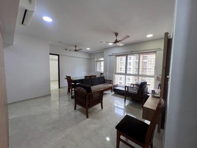Living Room Image of 1250 Sq.ft 3 BHK Apartment / Flat for rent in Lodha Amara, Kolshet Thane for Rs. 52000