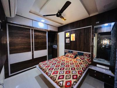 Bedroom Image of 1200 Sq.ft 2 BHK Apartment / Flat for rent in Rushabhdev Sharan Circle Homes, Zundal Ahmedabad for Rs. 28000