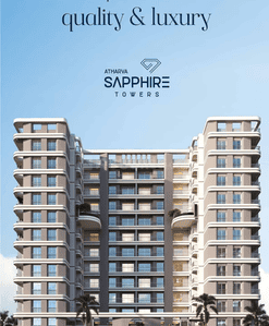 Image of 1582 Sq.ft 3 BHK Apartment / Flat for sale in Atharva Sapphire Towers, Chinchbhavan, Nagpur for Rs. 6500000