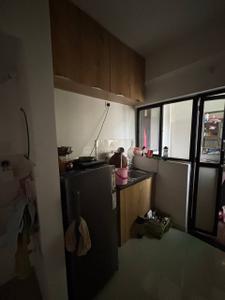 Kitchen Image of 915 Sq.ft 2 BHK Apartment / Flat for rent in Laabham Residency, Pipliyahana Indore for Rs. 15000