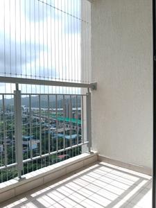 Bedroom Three Image of 1200 Sq.ft 3 BHK Apartment / Flat for rent in Godrej Emerald, Kasarvadavali Thane for Rs. 45798