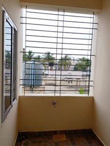 Balcony Image of 650 Sq.ft 1 BHK Apartment / Flat for rent in Kartik Nagar Bengaluru for Rs. 20000
