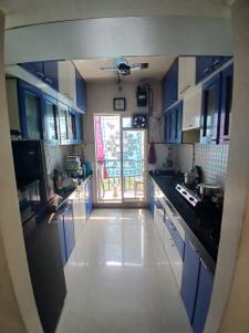 Kitchen Image of 1100 Sq.ft 3 BHK Apartment / Flat for rent in ACME Ozone Phase 2, Thane West Thane for Rs. 55000