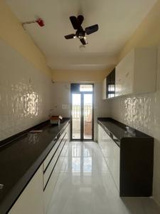 Kitchen Image of 950 Sq.ft 3 BHK Apartment / Flat for rent in Kini Pinnacle, Naigaon East Naigaon for Rs. 20000