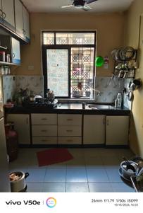 Kitchen Image of 600 Sq.ft 1 BHK Apartment / Flat for rent in Bhramha Estate, Kondhwa Pune for Rs. 18000